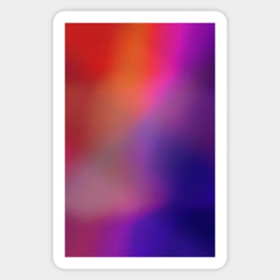 Colorful Magenta Pink Purple and Red Abstract Glow Sticker